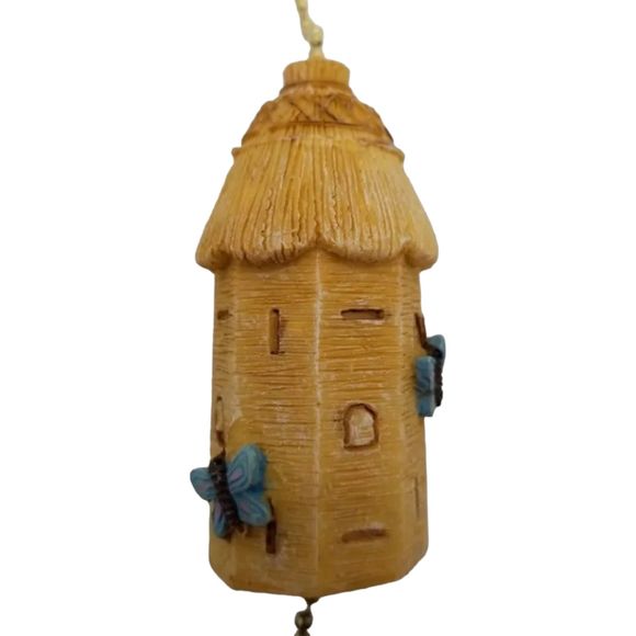 Fan Pull Country Garden Resin Clay Butterfly Flower 2000s New In Box - Picture 2 of 6